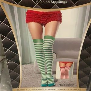 Fashion Thigh High Stockings (Green)
